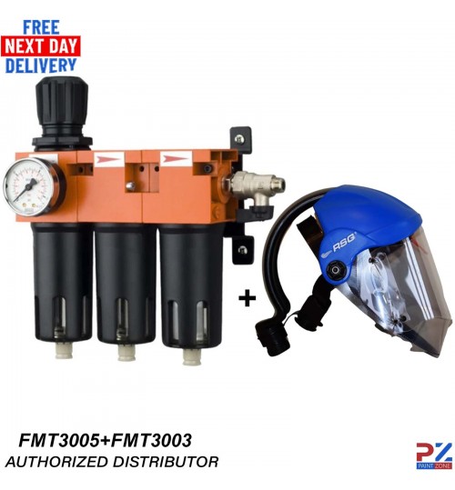 Fast Mover FMT3005 Mask & FMT3003 3-Stage Air Filter System – Spray Painting kit